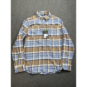 Alpine‎ design men's medium flannel shirt Mount Evans Smoky Slate NWT 26150